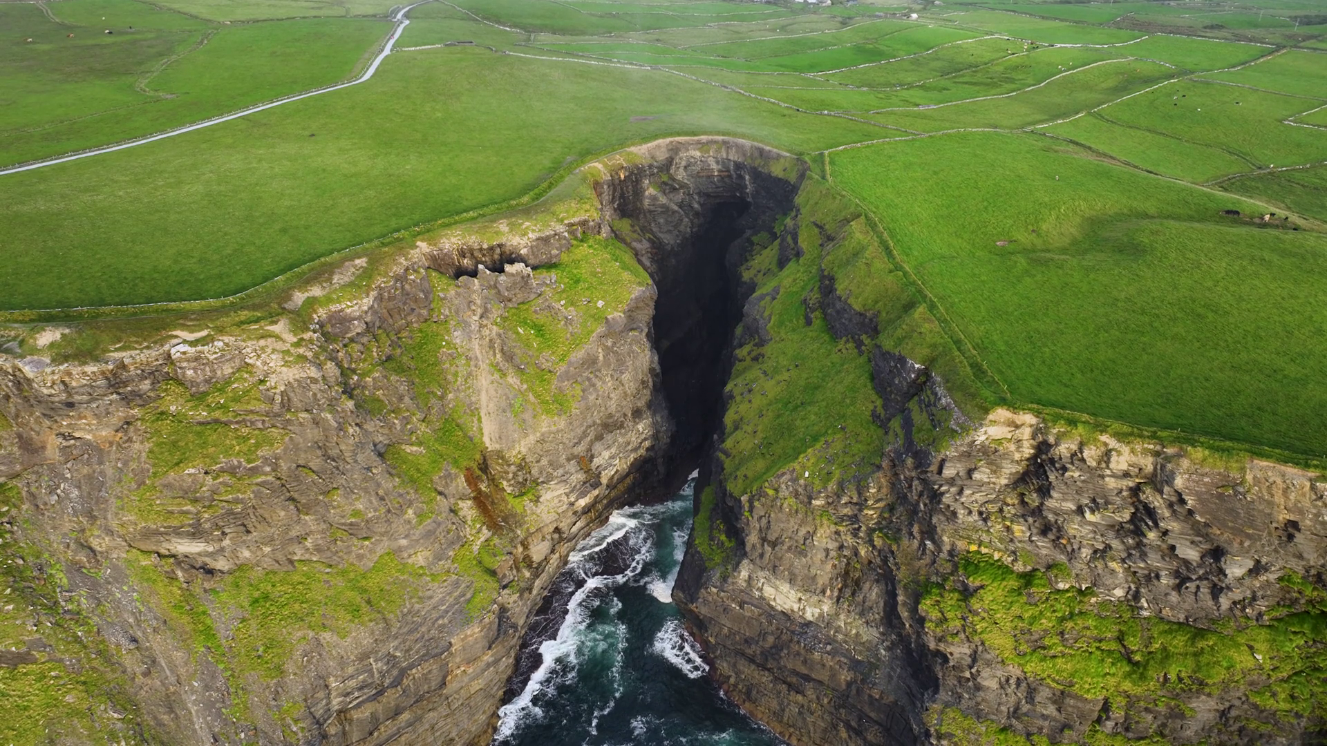 Cliffs Of Moher Steep Precipice Famous Stock Footage SBV-348628853 ...