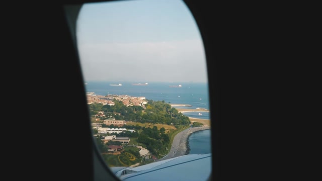 Plane Window Landing Stock Footage: Royalty-Free Video Clips - Storyblocks