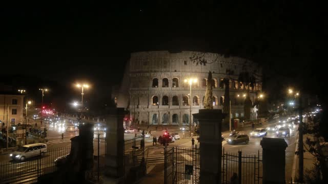 Rome At Night Stock Footage: Royalty-Free Video Clips - Storyblocks