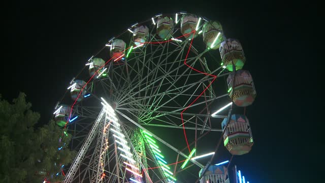 Korean Fairground Spinning Ride Stock Footage: Royalty-Free Video Clips ...
