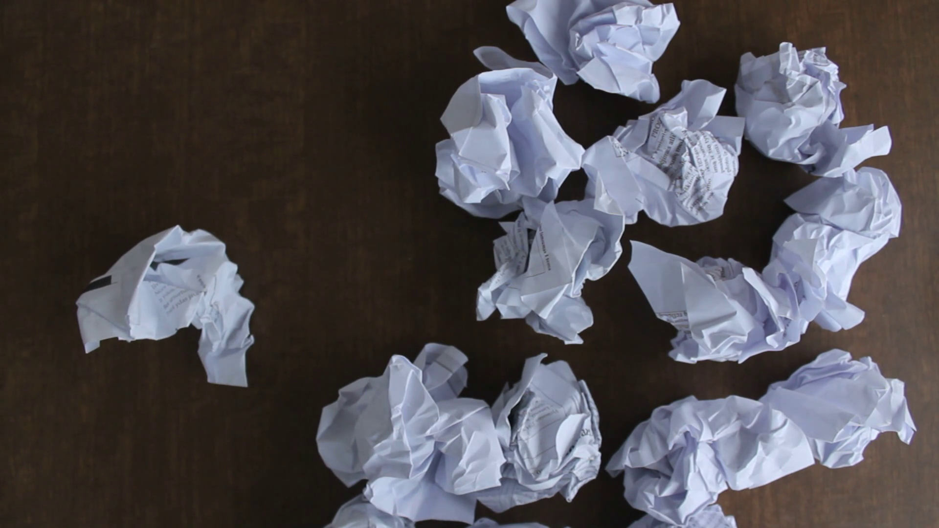 Increasing Number Of Crumpled Papers On Desk Stock Footage SBV ...