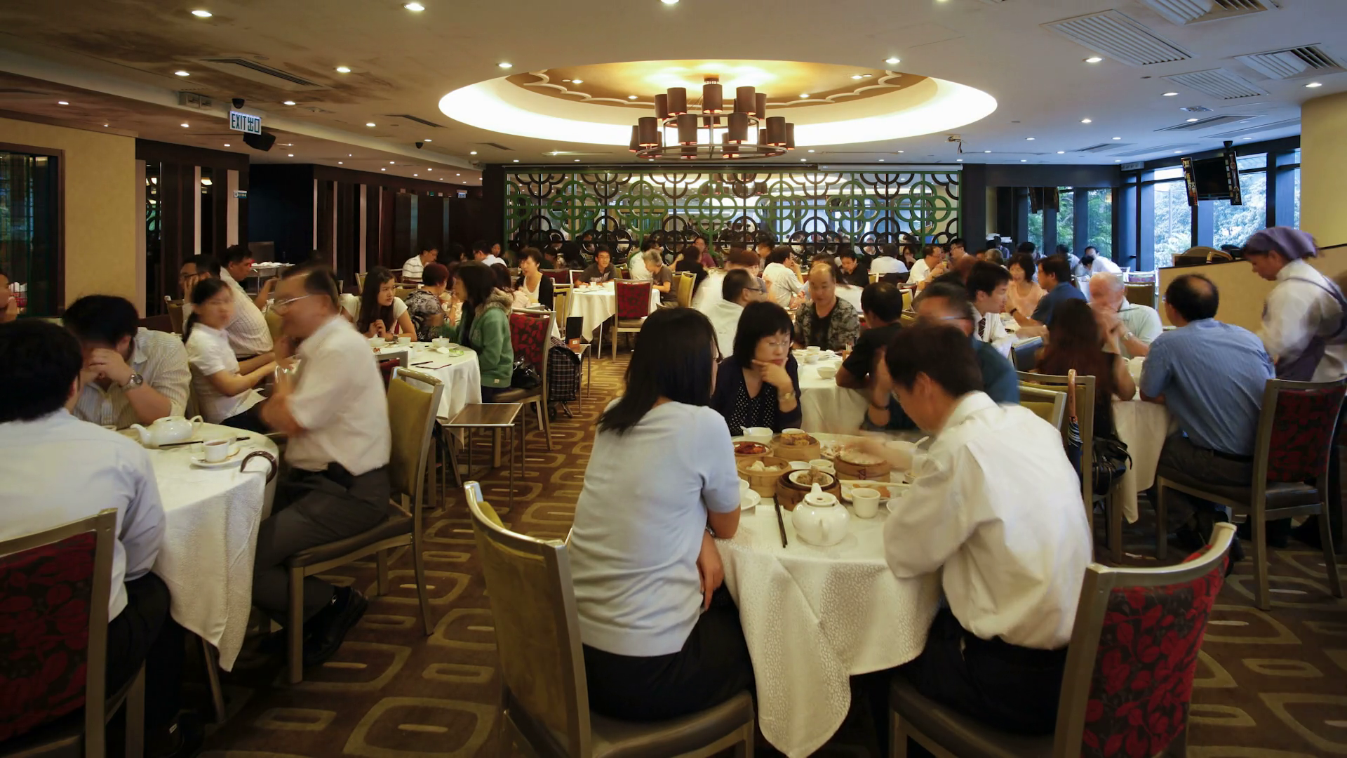 Restaurant Interior Wanchai Hong Kong China Stock Footage SBV-300209989 ...