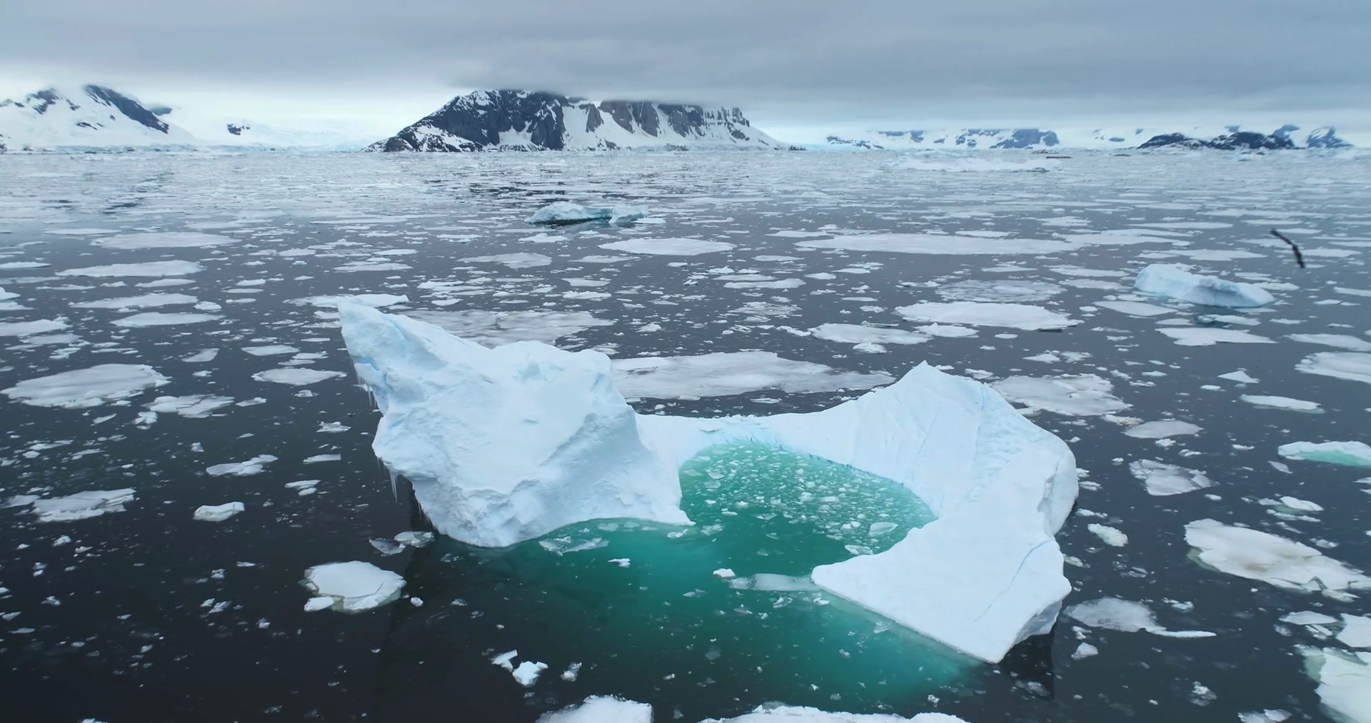Antarctica Wild Nature Aerial Landscape Stock Footage SBV-348951844 ...