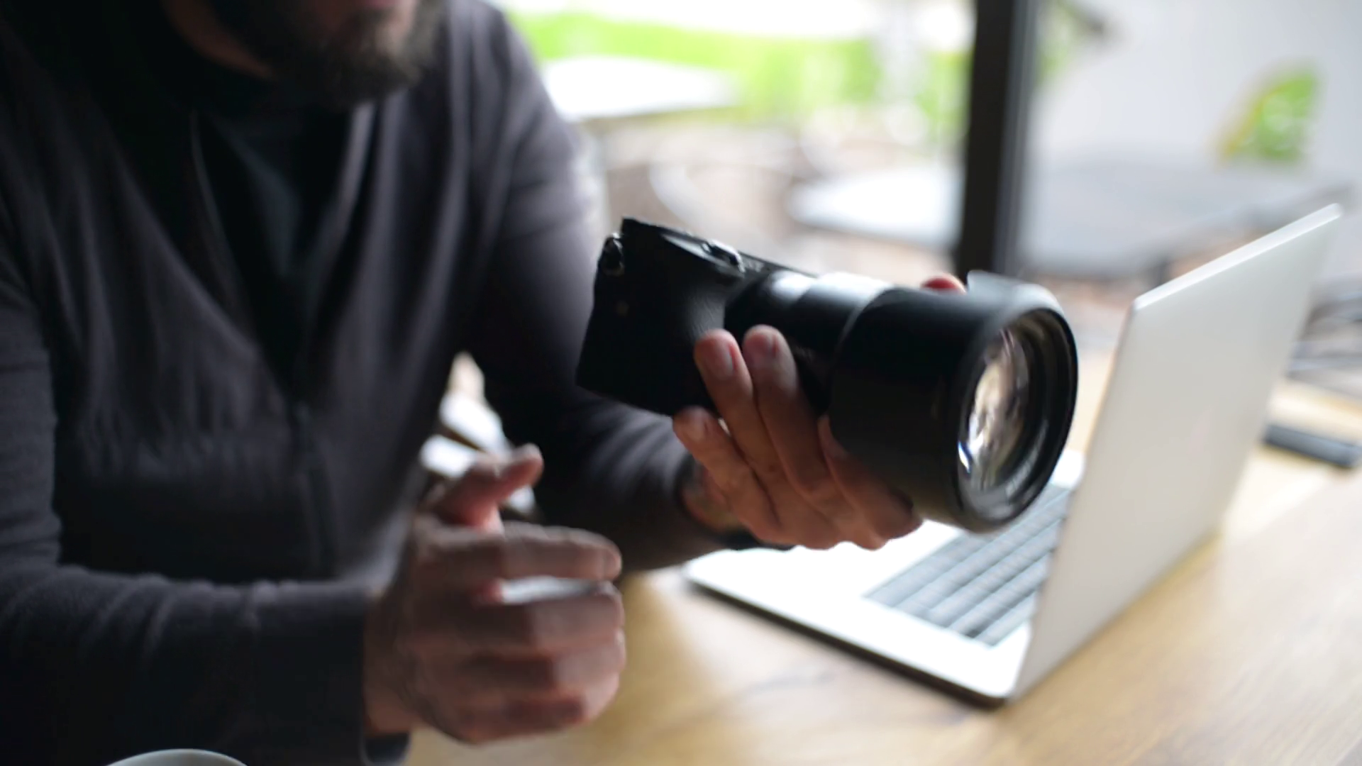 A Man Trying To Use Photo Camera Sony - Stock Footage SBV-327614480 ...
