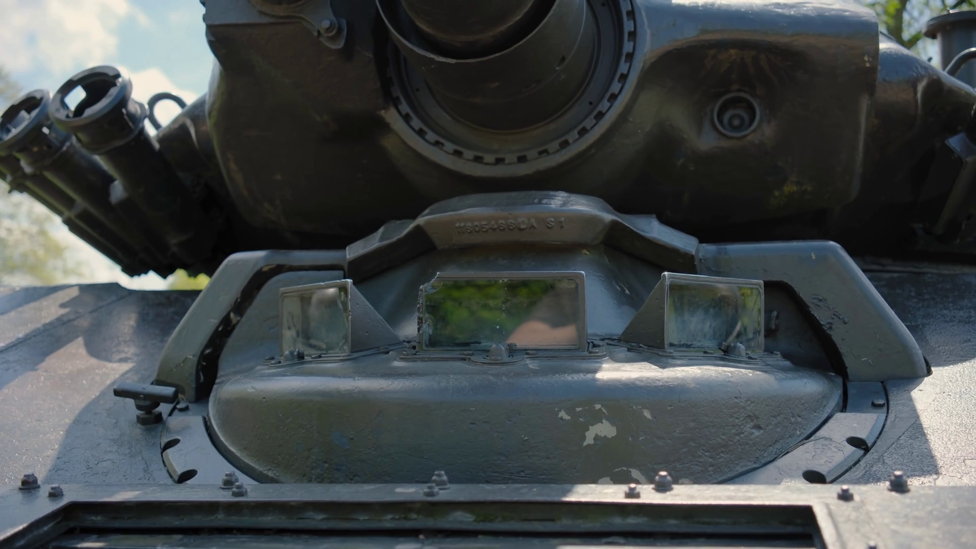 Close Up View Of American Battle Tank Stock Footage SBV-349143412 ...