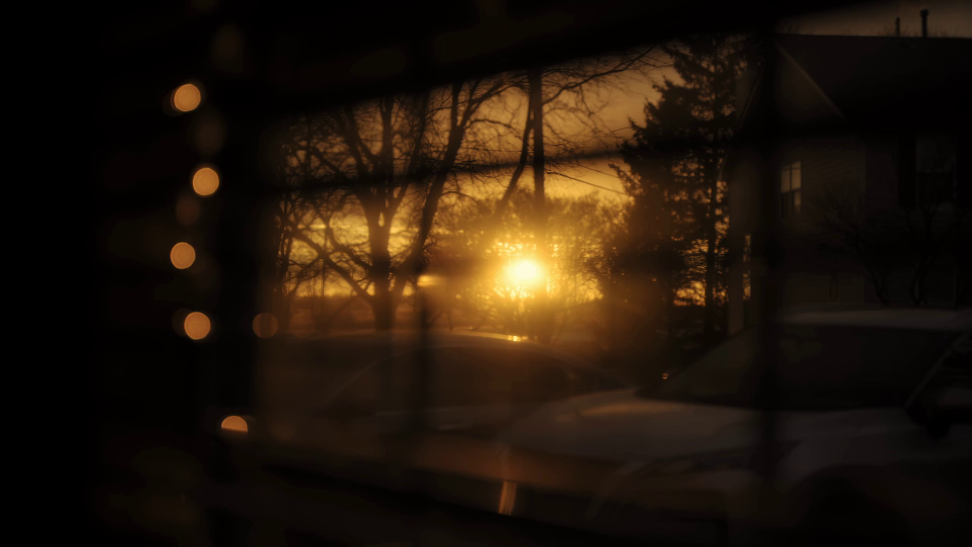 Looking At Golden Sunset Through Window Stock Footage SBV-351890479 ...