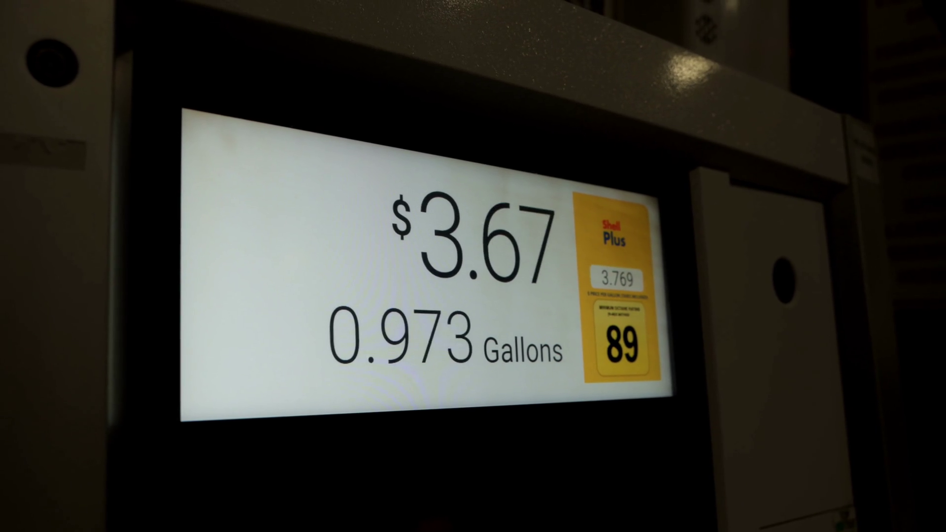 Shell Gas Station With Running Numbers On Stock Footage SBV-352226622 ...