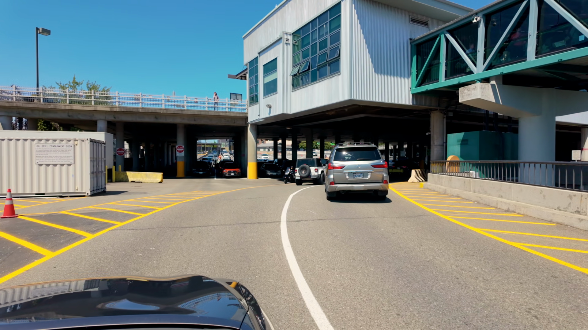 Cars Suvs Drive Through Ferry Terminal Stock Footage SBV-353842769 ...