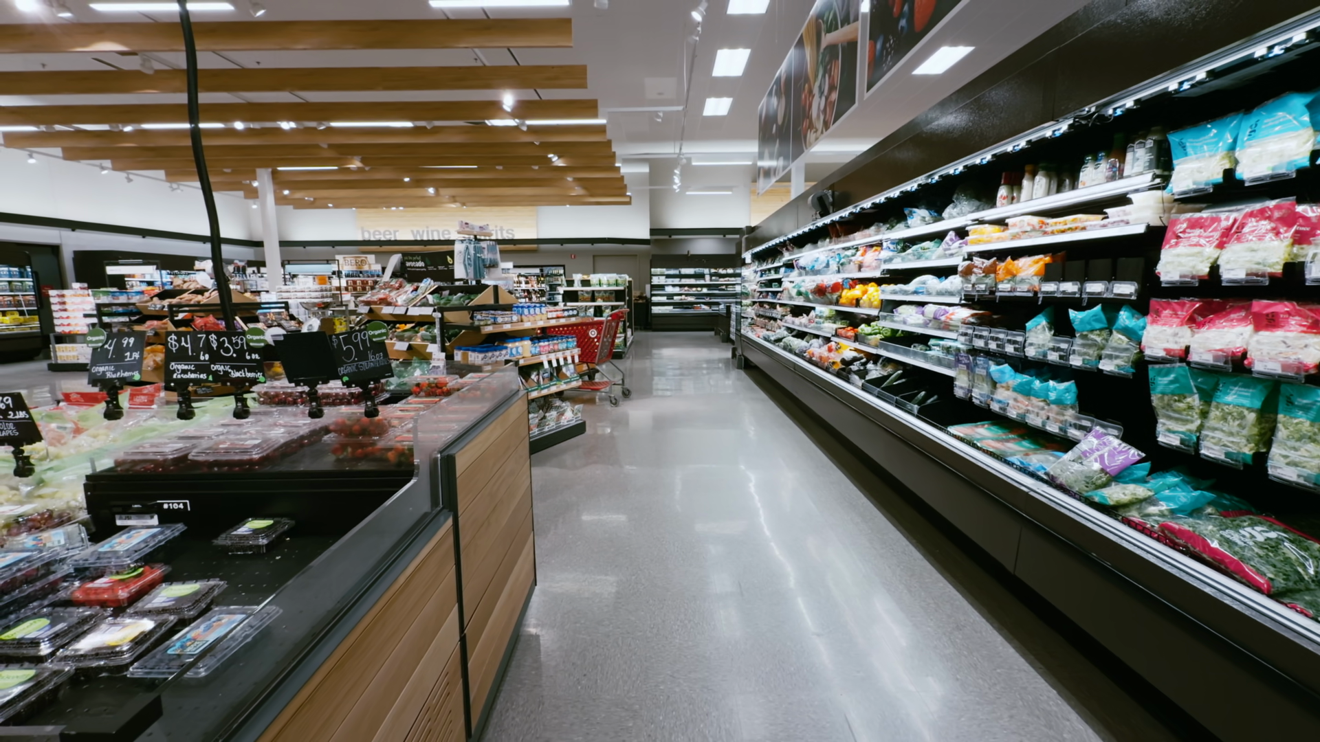 Interior Of Target Grocery Store With Fresh Stock Footage SBV-354016804 ...