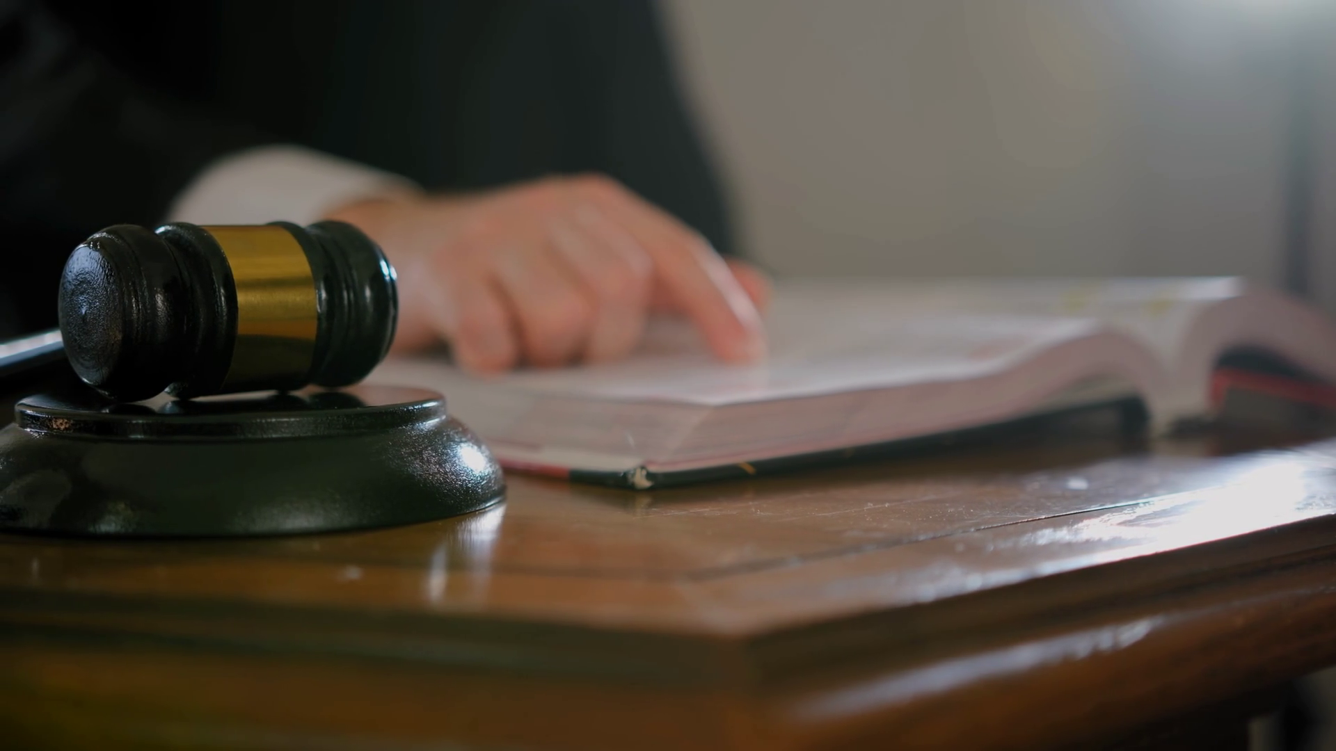 Judge's Hand With Wooden Judge Gavel Stock Footage SBV-348802013 ...