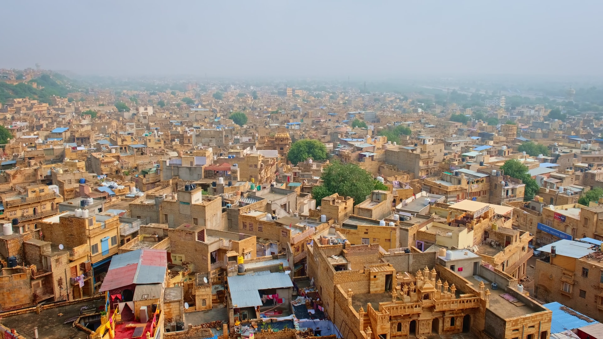 Aerial Skyline View Of House Rooftop Streets Stock Footage SBV ...