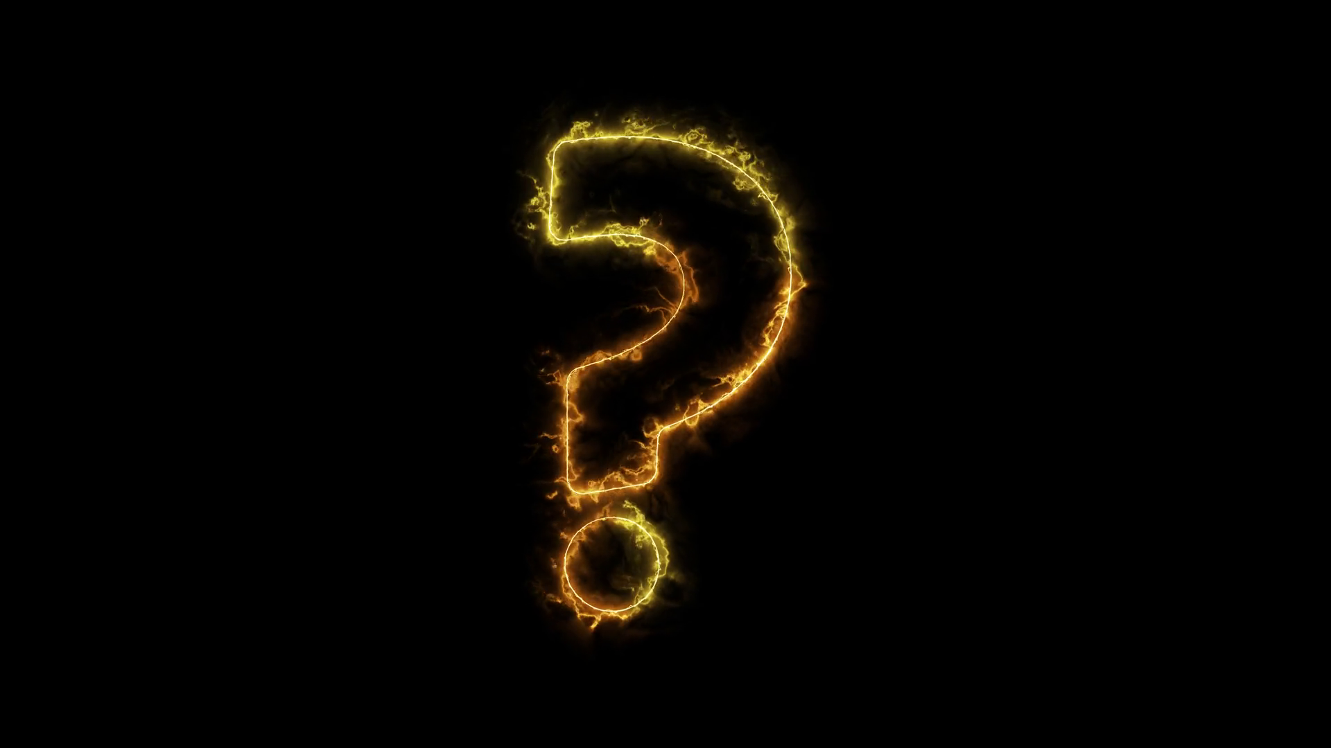 Animation Of Glowing Neon Question Mark On Stock Motion Graphics SBV ...