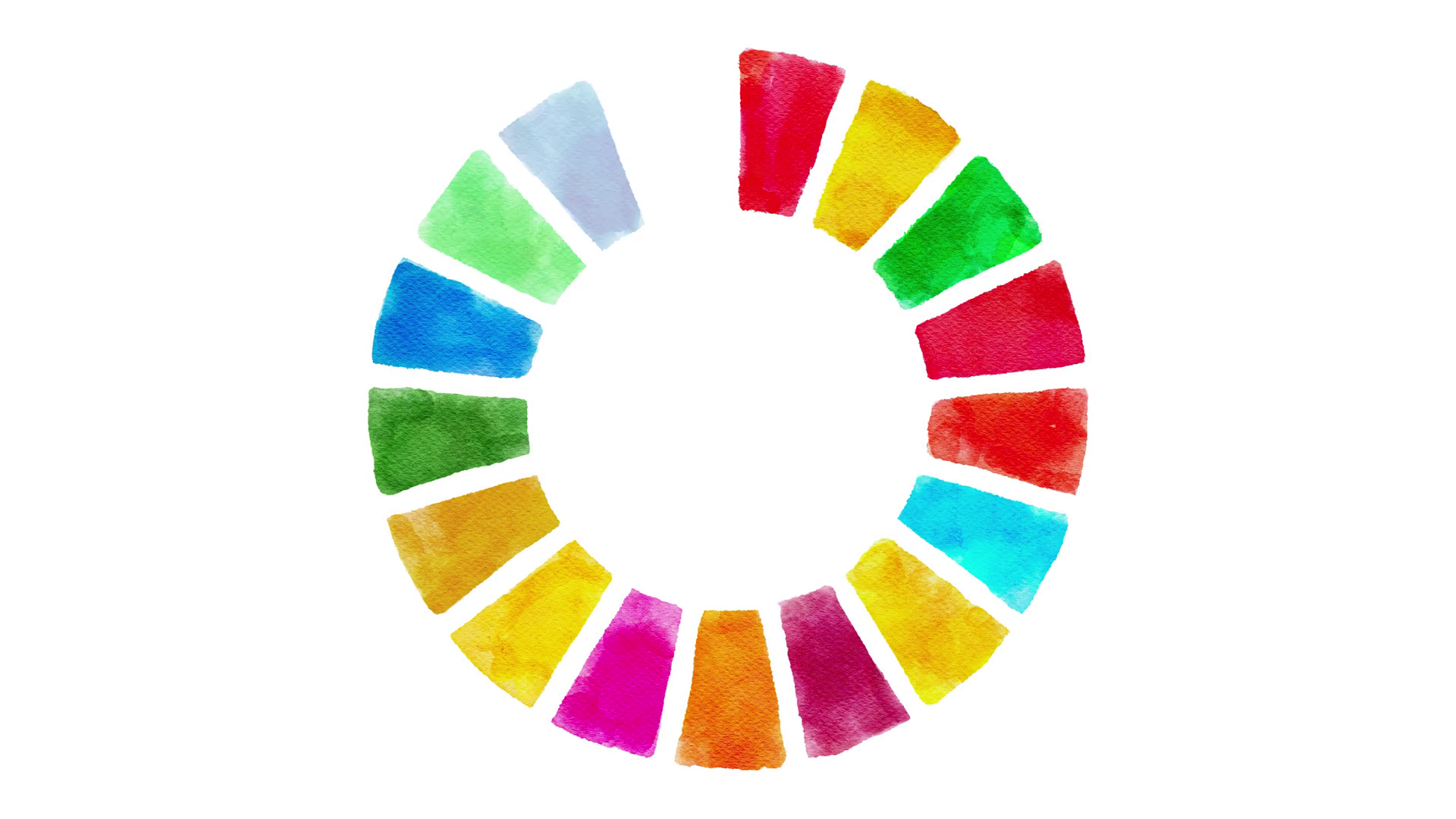 Watercolor Sdgs Color Wheel Animation Stock Motion Graphics SBV ...