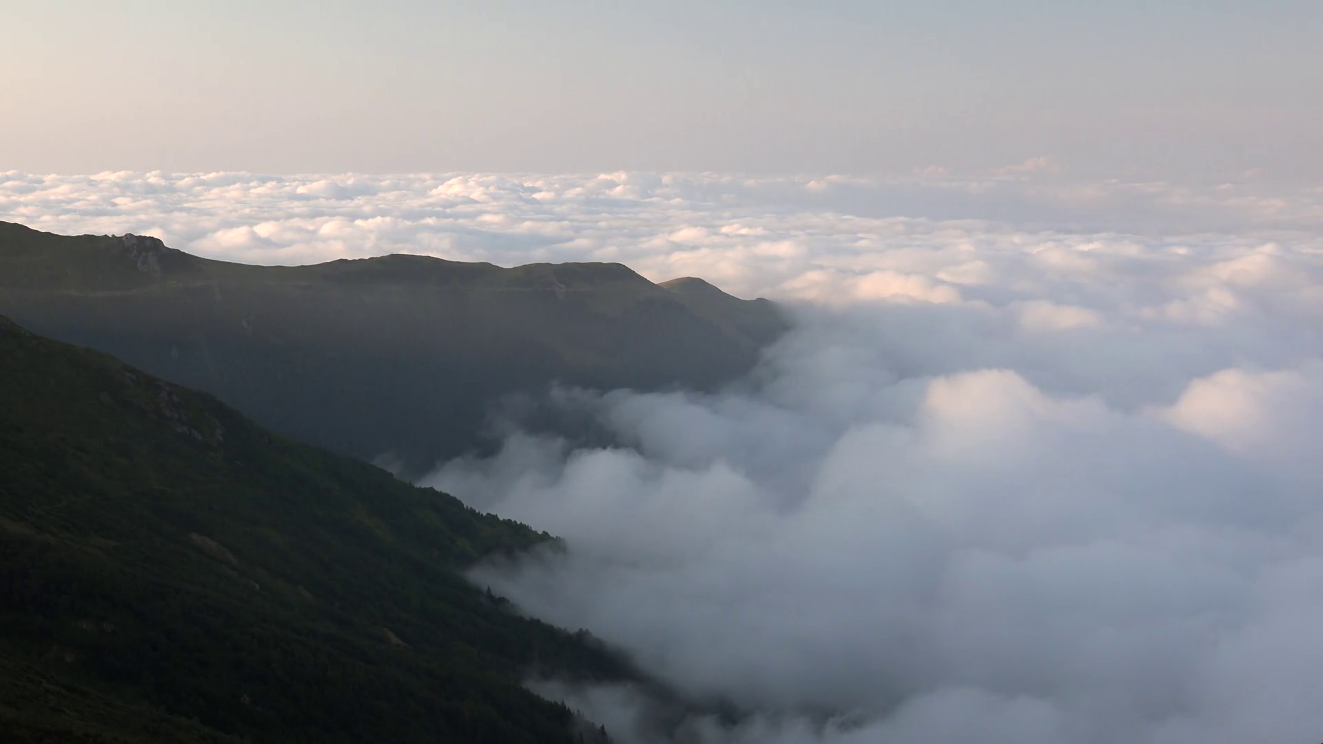 Panoramic View Of Slanting Sun Rays Above Stock Footage SBV-347687452 ...