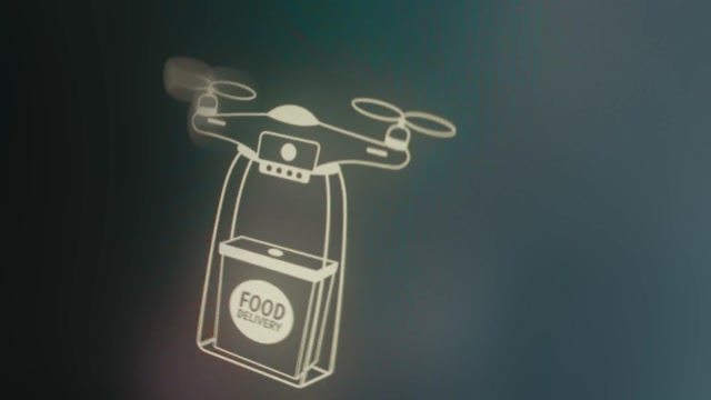 Drone Delivery Of Food Stock Footage: Royalty-Free Video Clips ...