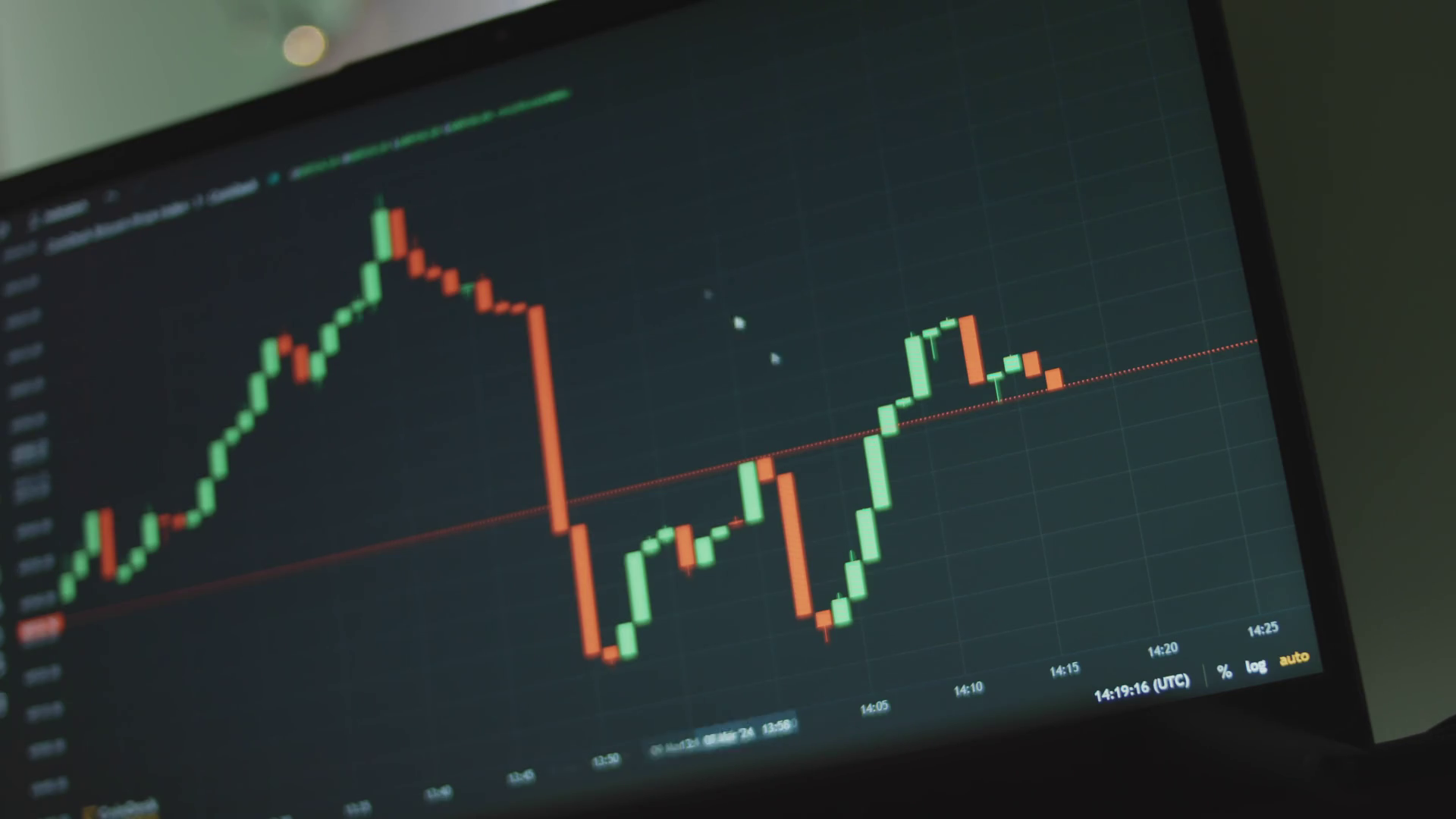 Bitcoin Chart On Computer Screen Technical Stock Footage SBV-348966674 ...