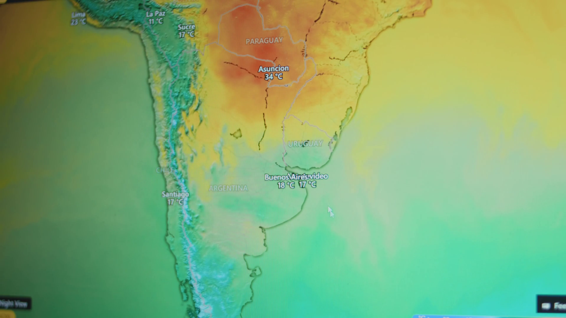 Weather Map Graphic Presentation Of Earth Stock Footage SBV-348975122 ...