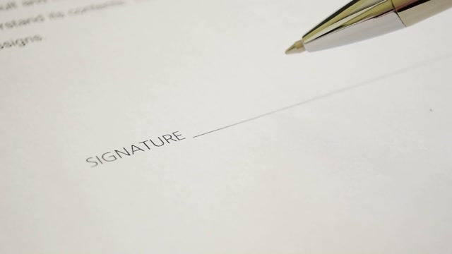 Sign Document Stock Footage: Royalty-Free Video Clips - Storyblocks