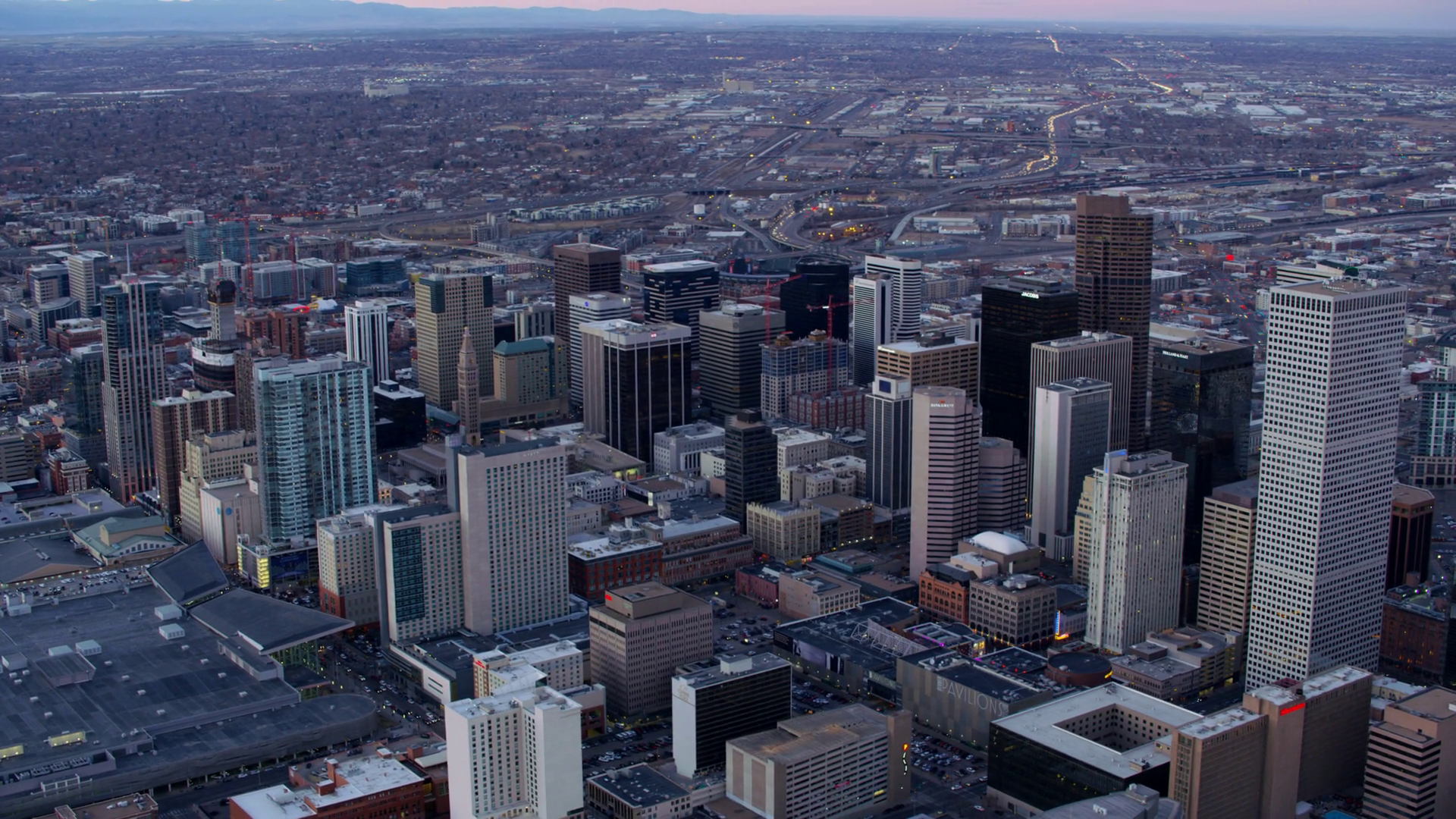 Denver Colorado Circa-2017 Aerial View Of Stock Footage SBV-347655105 ...
