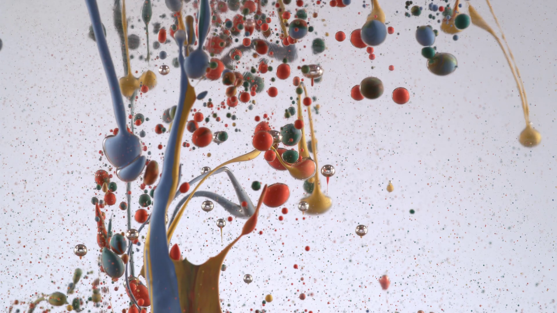 Slow Motion Shot Of Ink Pouring Into Oil Stock Footage SBV-347697979 ...