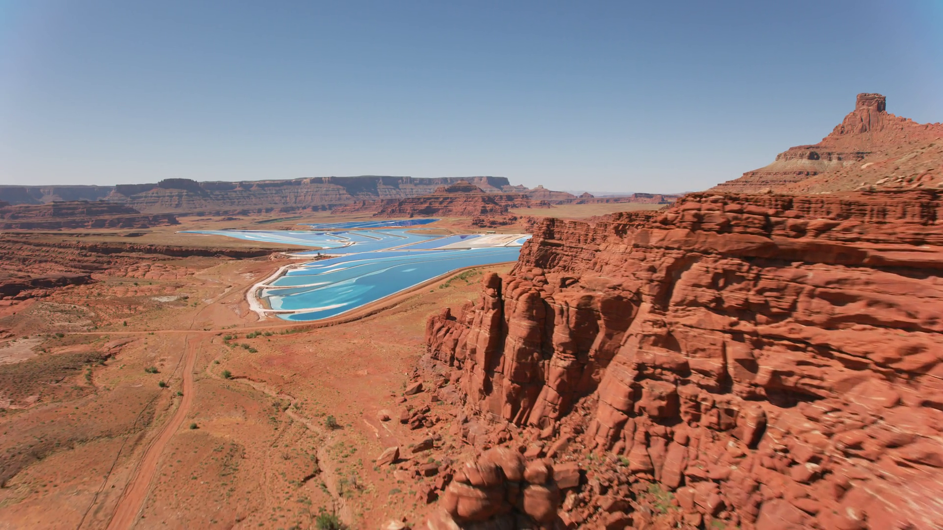 Utah Circa-2019 Aerial View Of Potash Stock Footage SBV-347722278 ...