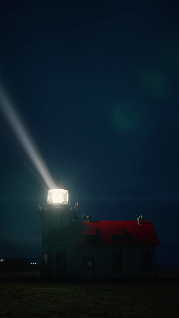Lighthouse At Night Stock Footage: Royalty-Free Video Clips - Storyblocks