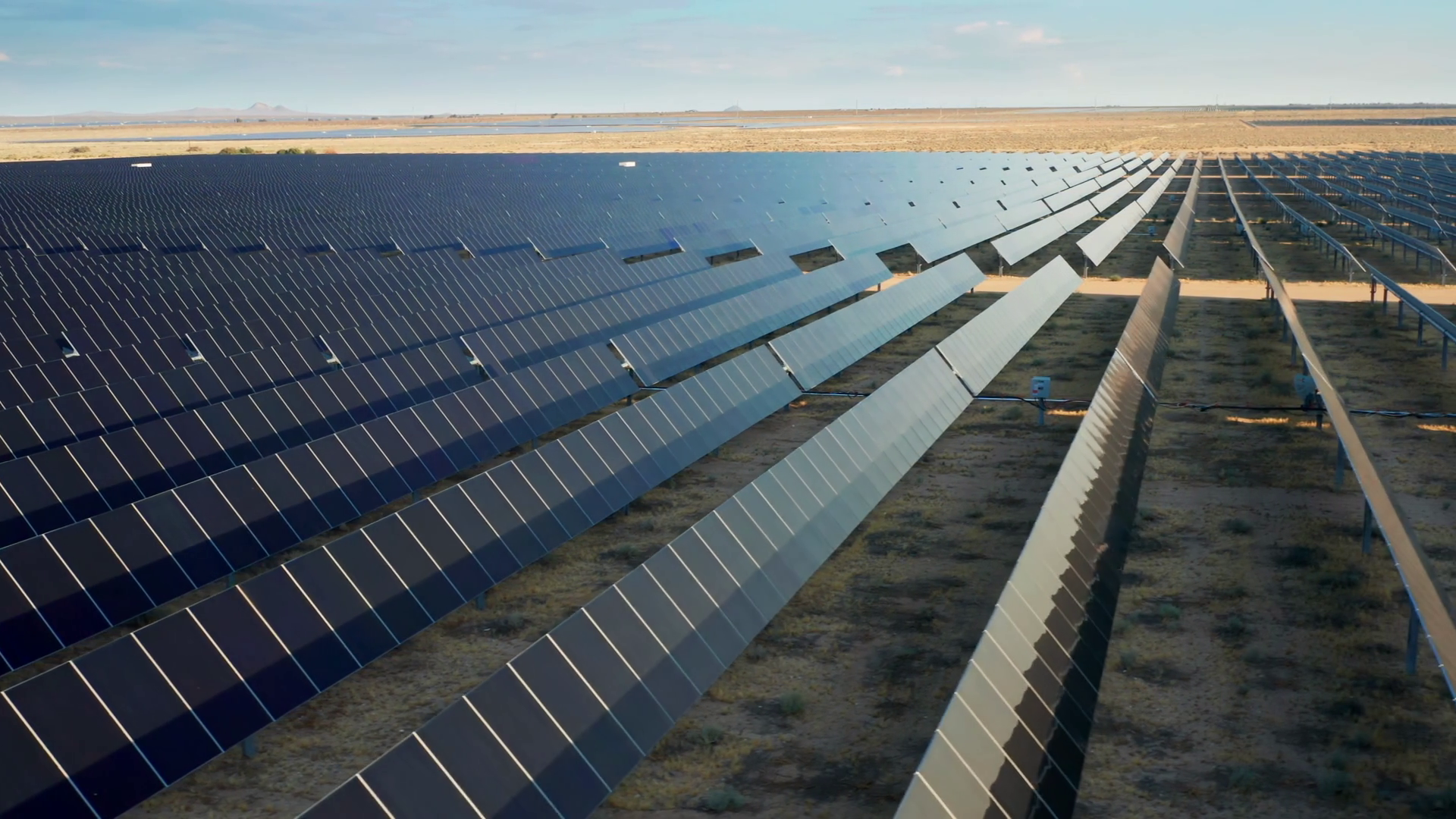 Cinematic 4k Aerial View From Drone Solar Stock Footage SBV-348627095 ...