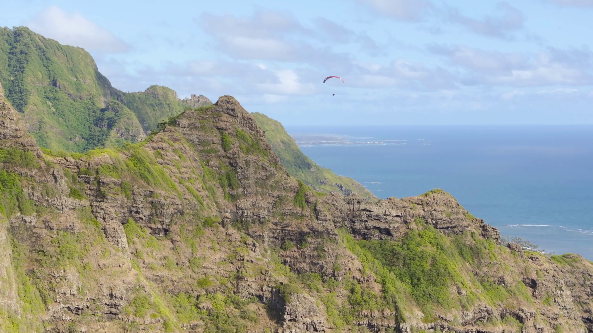 Kualoa Ranch Filming Location Viewpoint Oahu Stock Footage SBV ...