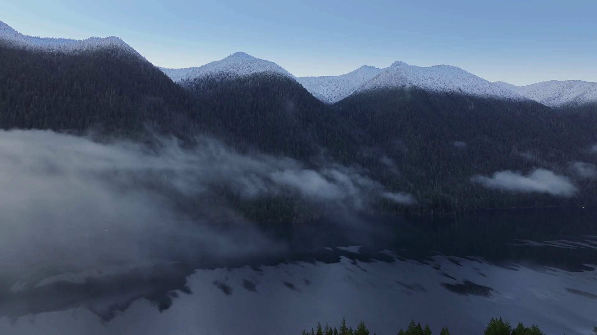 Cinematic Cloud Mist Flying Above Mirror Stock Footage SBV-348856141 ...