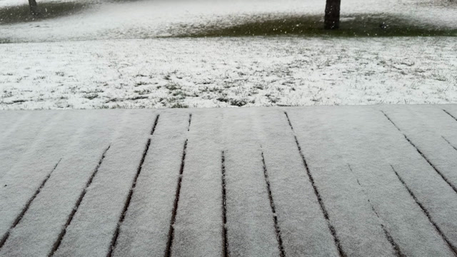 Snow Falling In Yard Stock Footage: Royalty-Free Video Clips - Storyblocks