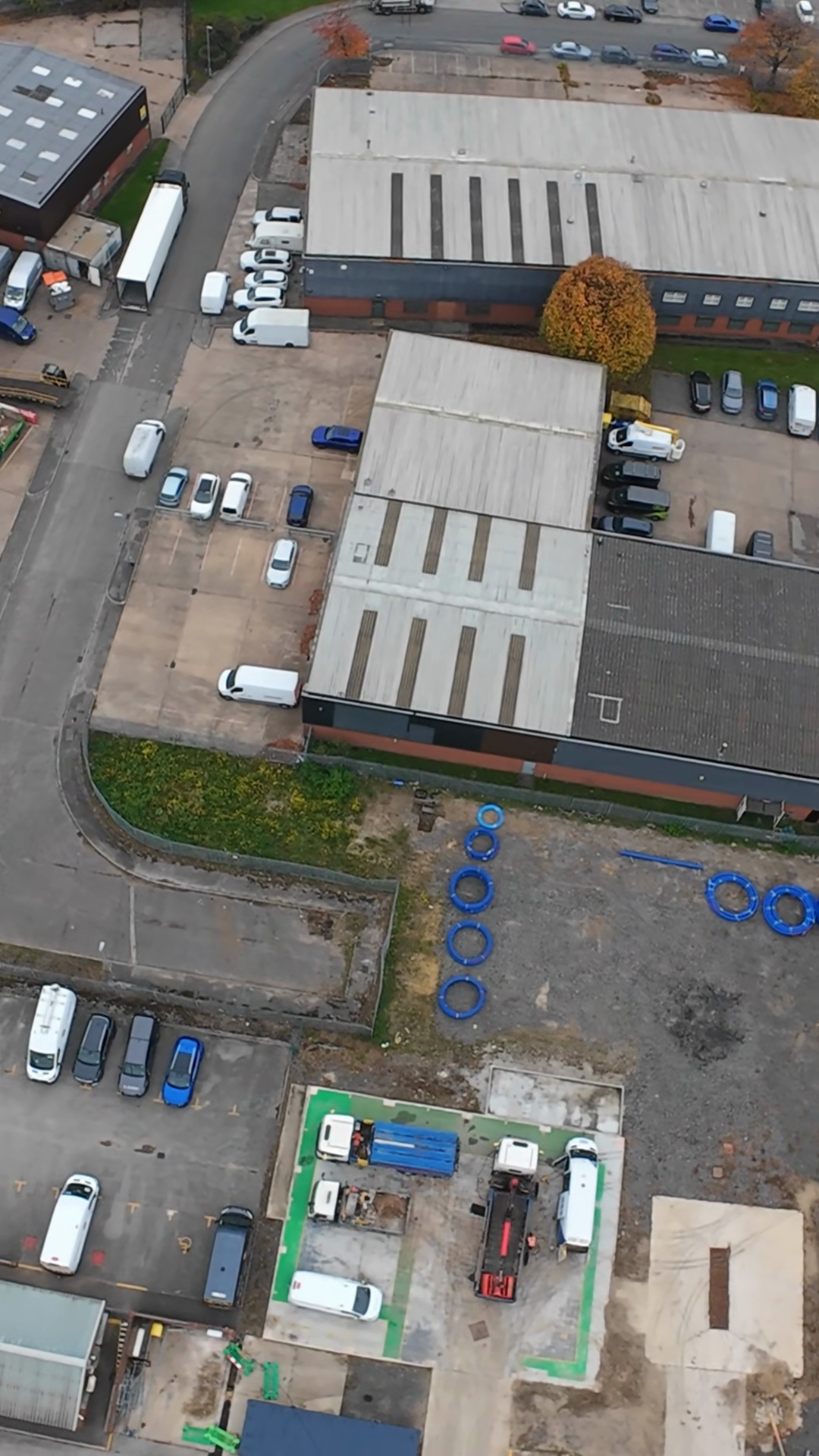 Vertical Screen Aerial Redevelopment Site Stock Footage SBV-354410232 ...