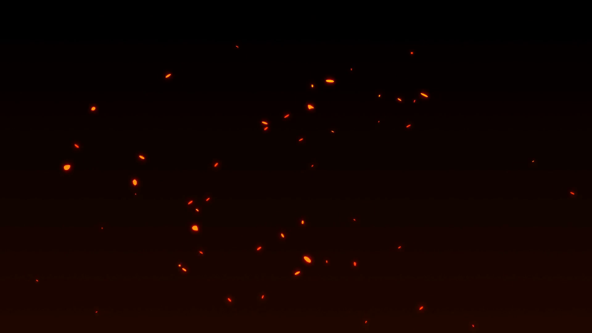 Flying Orange Fire Sparks Rising In Dark Stock Motion Graphics SBV ...
