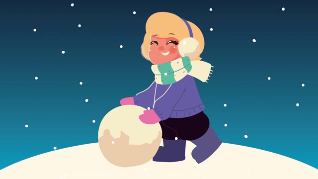 Cartoon Snow Stock Footage: Royalty-Free Video Clips - Storyblocks