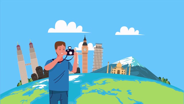 Famous Monuments Animation Stock Footage: Royalty-Free Video Clips ...