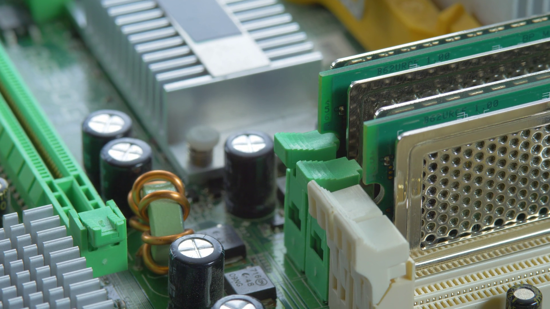 Pc Memory Module With Contact Pins Heat Stock Footage SBV-347693260 ...