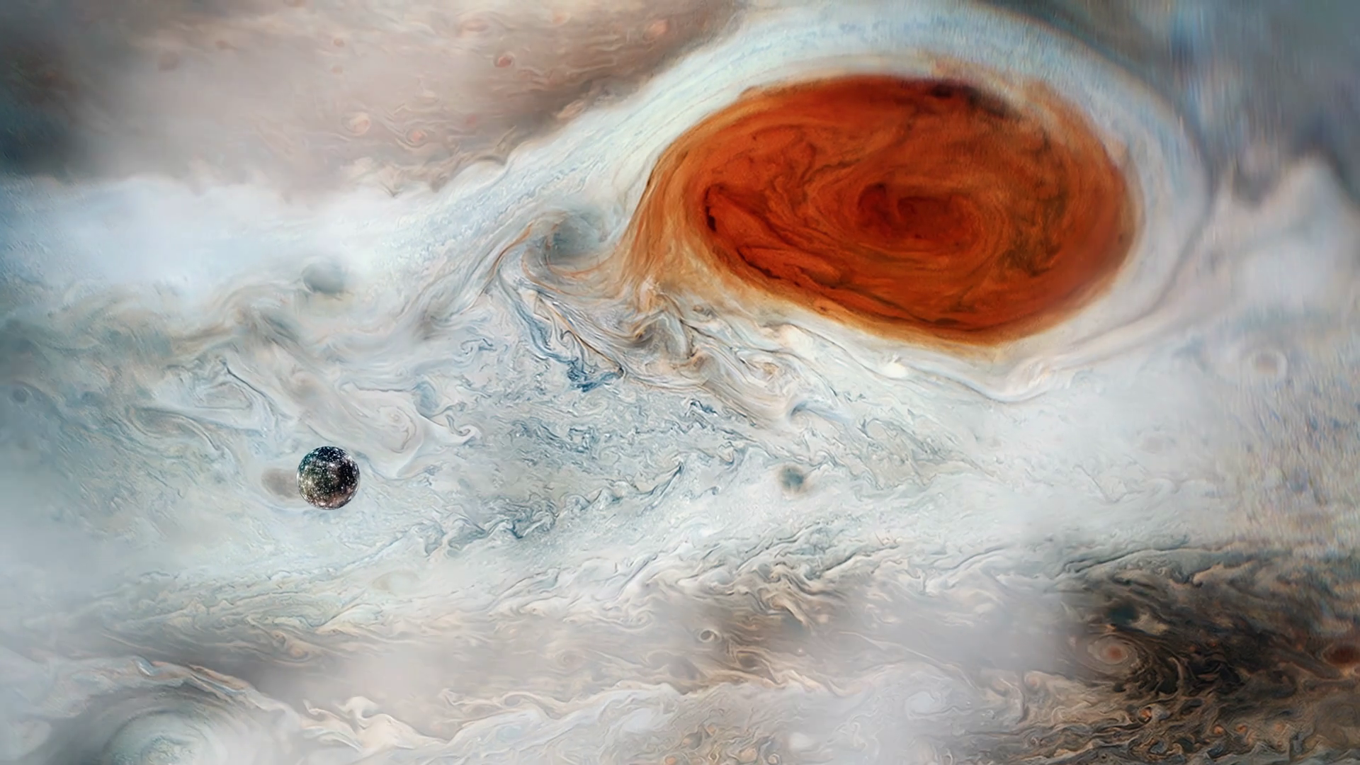 Callisto Passing In Front Of Jupiter Great Stock Motion Graphics SBV ...