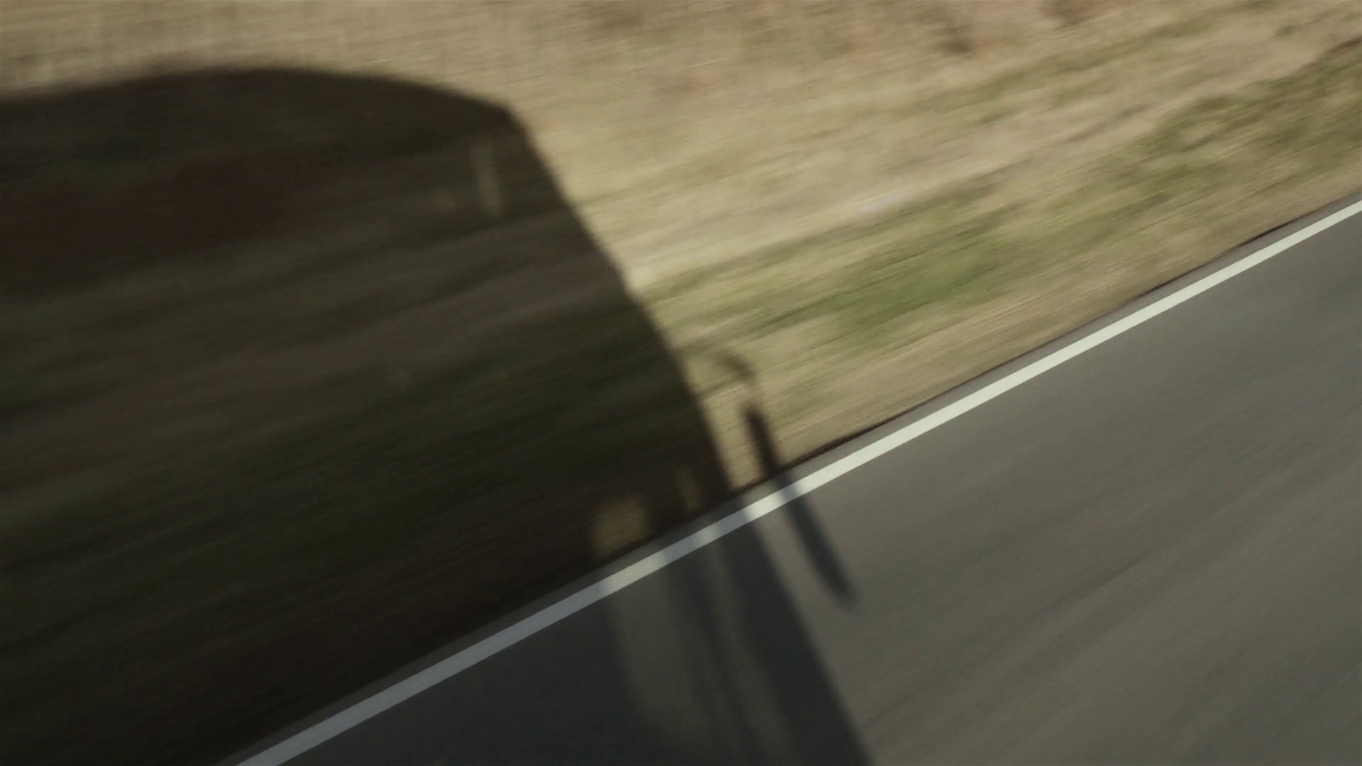 Shadow Of Passenger Bus Moving Along Rural Stock Footage SBV-352072345 ...