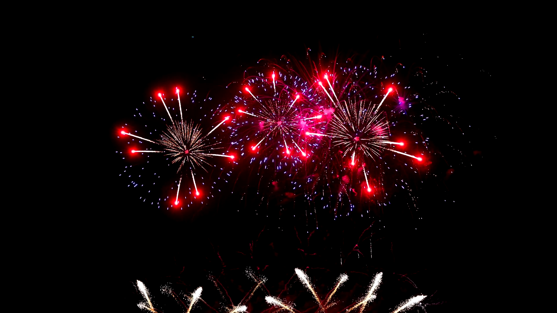 Stunning Realtime Abstract Fireworks Display Stock Footage SBV ...