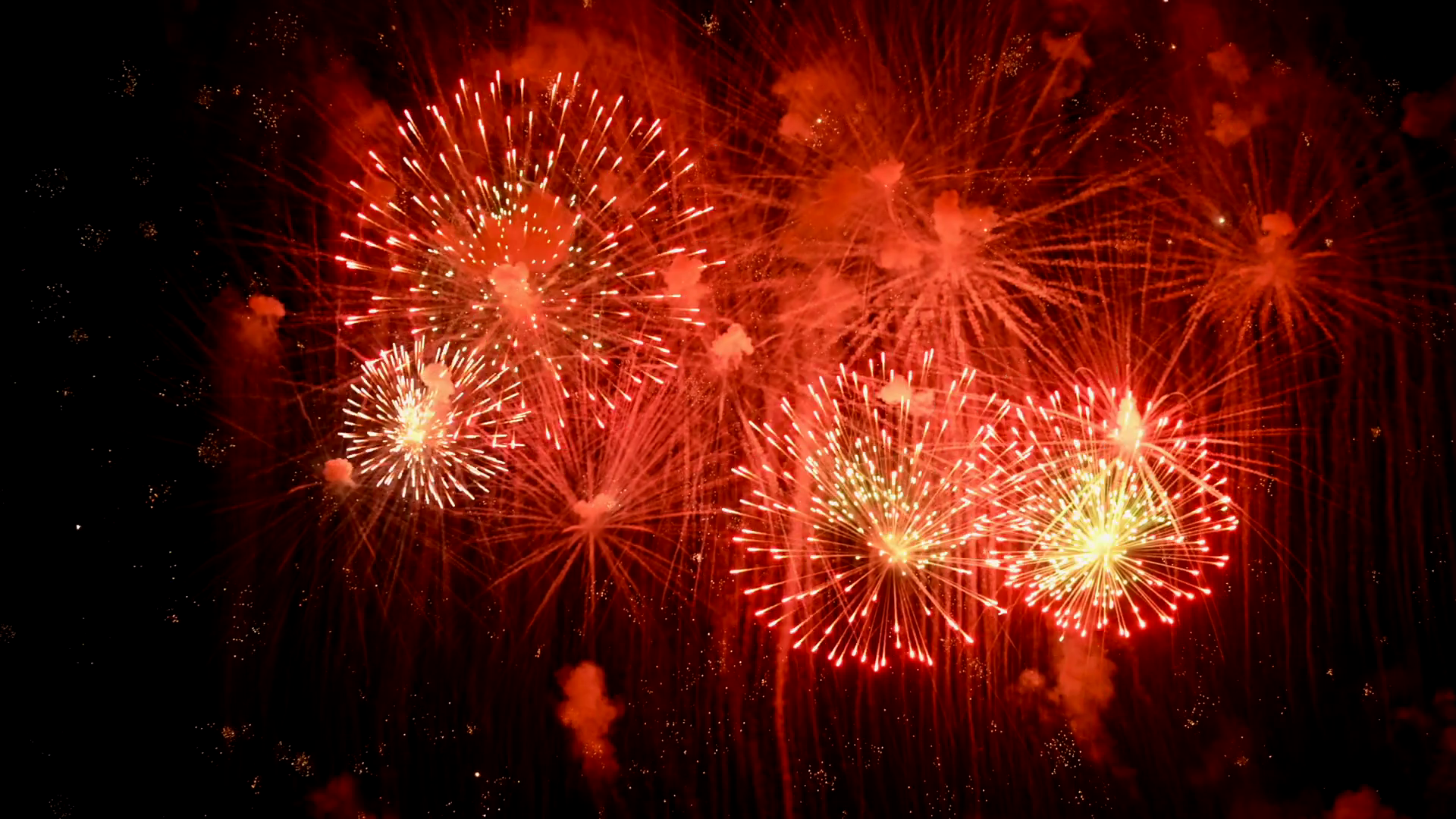 Spectacular New Year 2025 Eve Firework Show Stock Footage SBV-351827836 ...