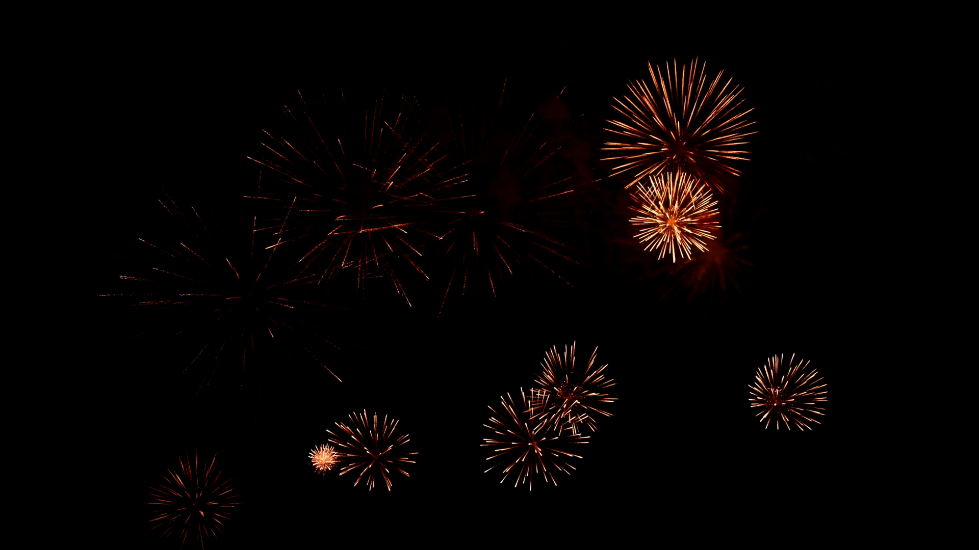 Spectacular New Year 2025 Eve Fireworks Stock Footage SBV-351969619 ...