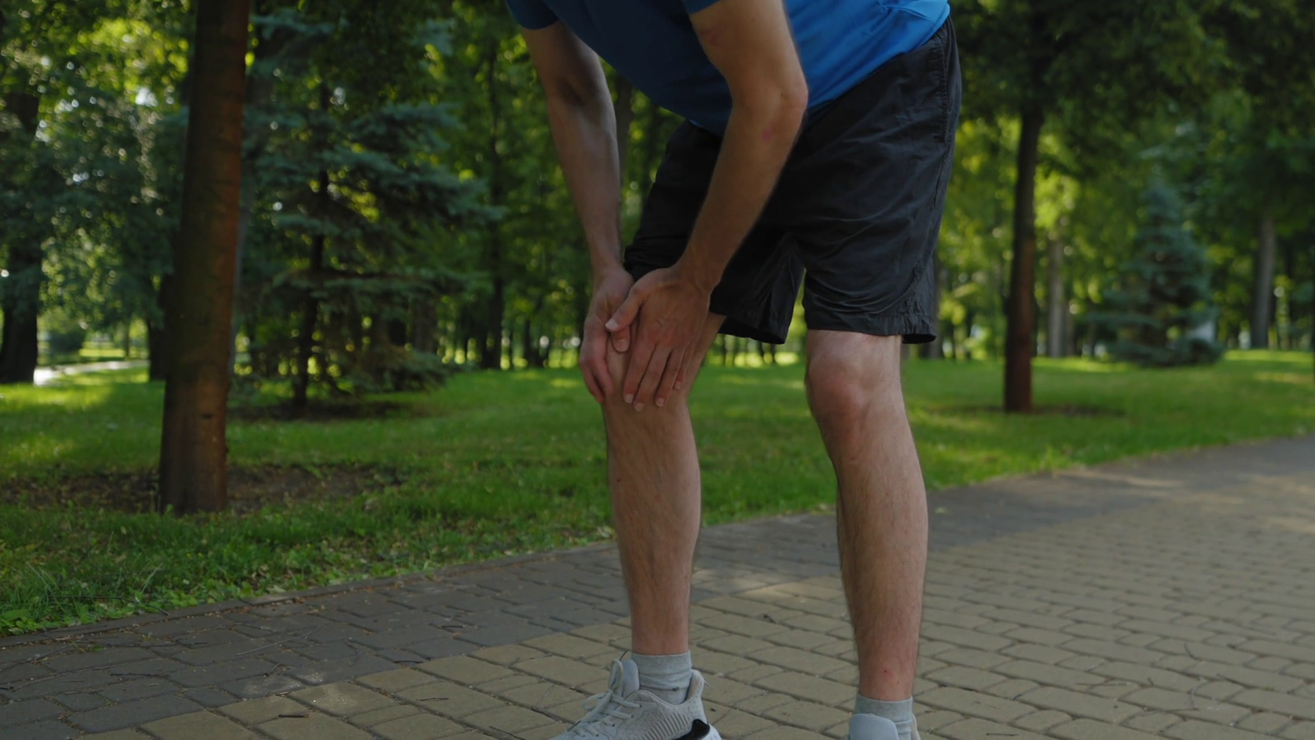 Low Section Of Athletic Fit Middle Aged Man Stock Footage SBV-349121083 ...