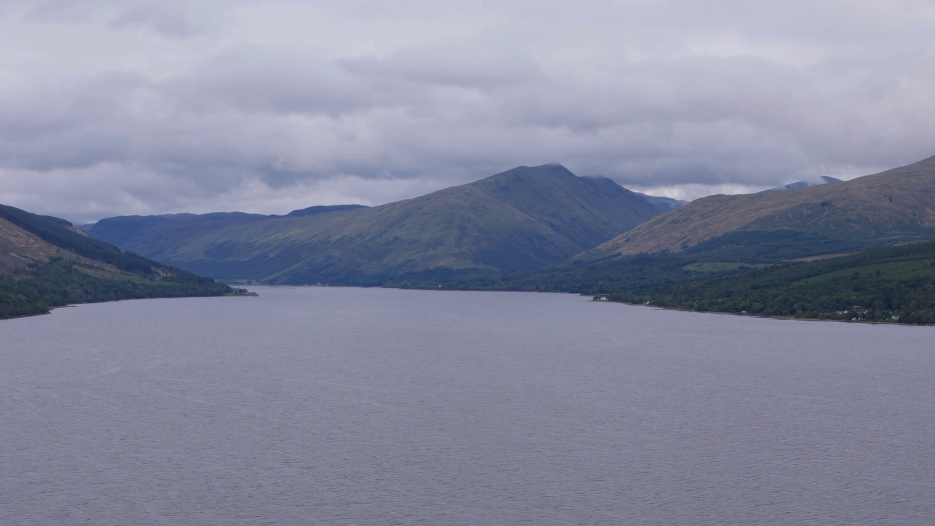 Aerial View Over Loch Fyne In Scotland Stock Footage SBV-351856043 ...