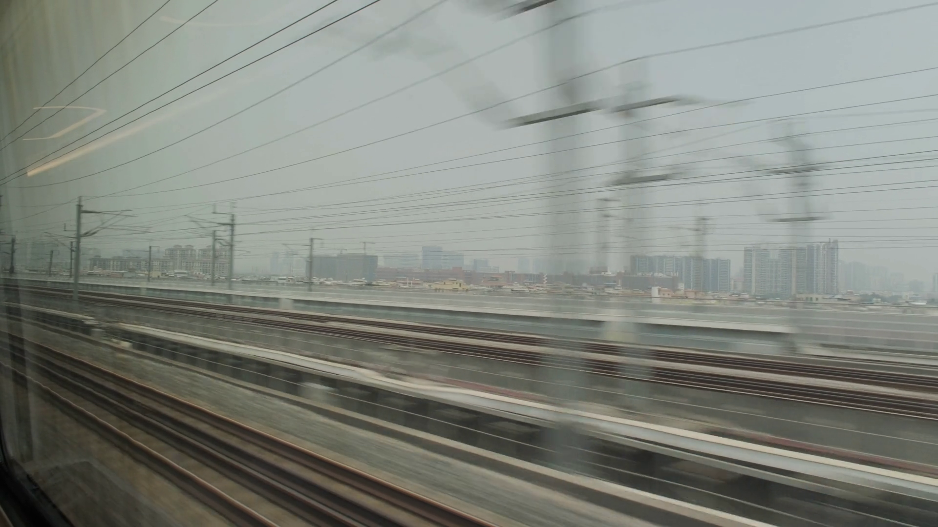 View Out Of Window Of High Speed Train In Stock Footage SBV-352107438 ...