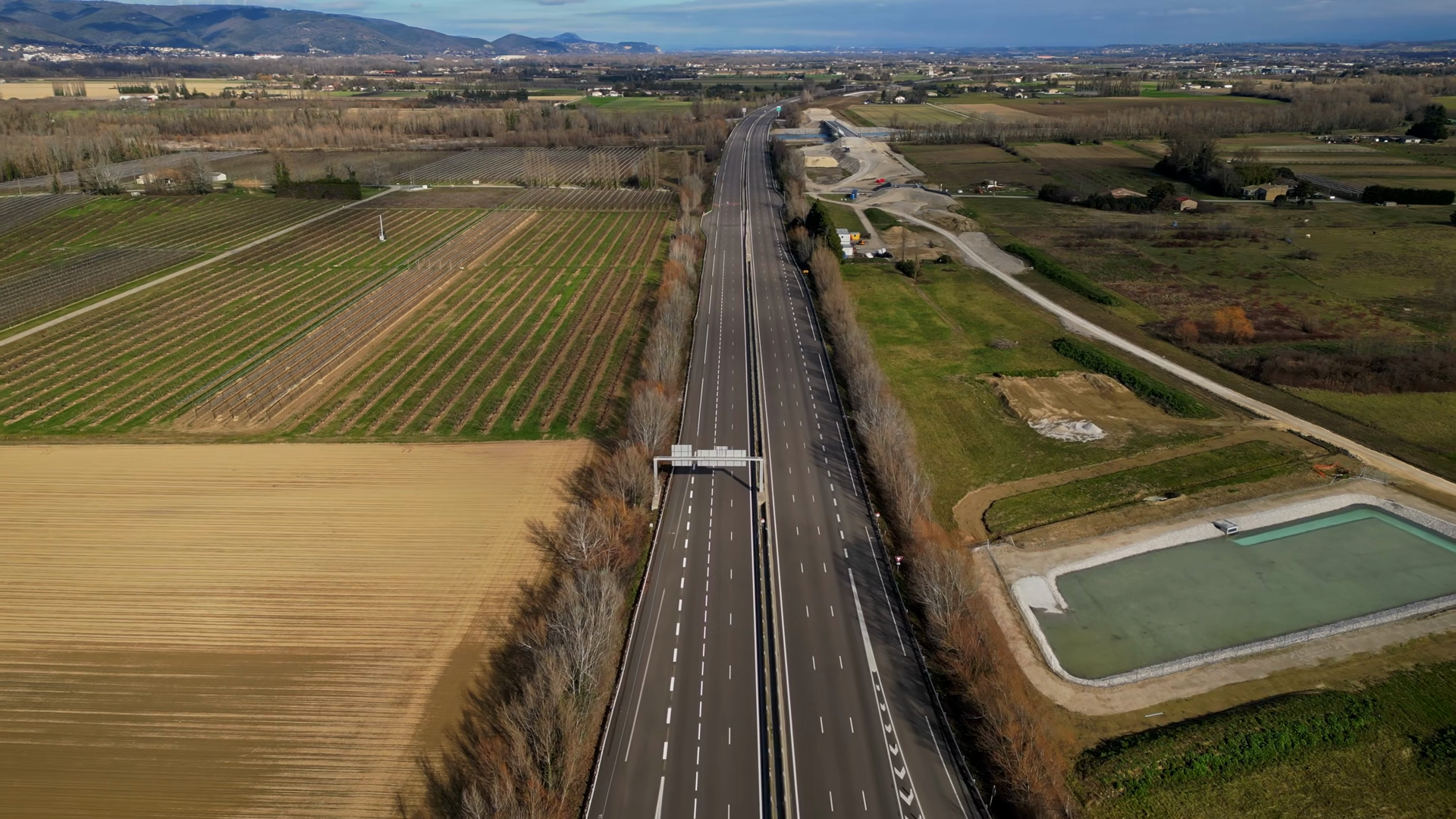 Empty A7 Motorway In Southern France Blocked Stock Footage SBV ...