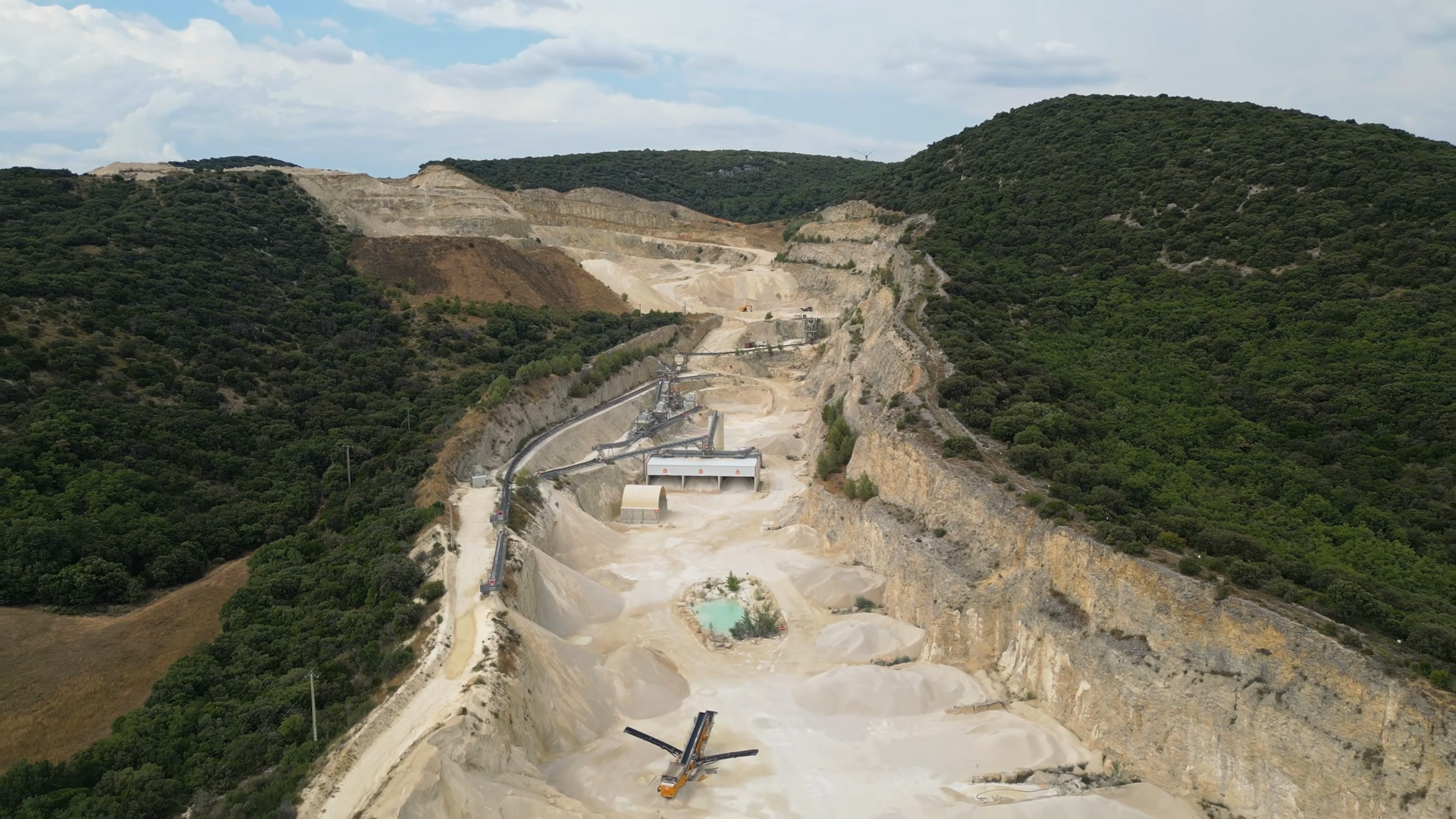 Open-pit Quarry In Southern France With Stock Footage SBV-353940939 ...