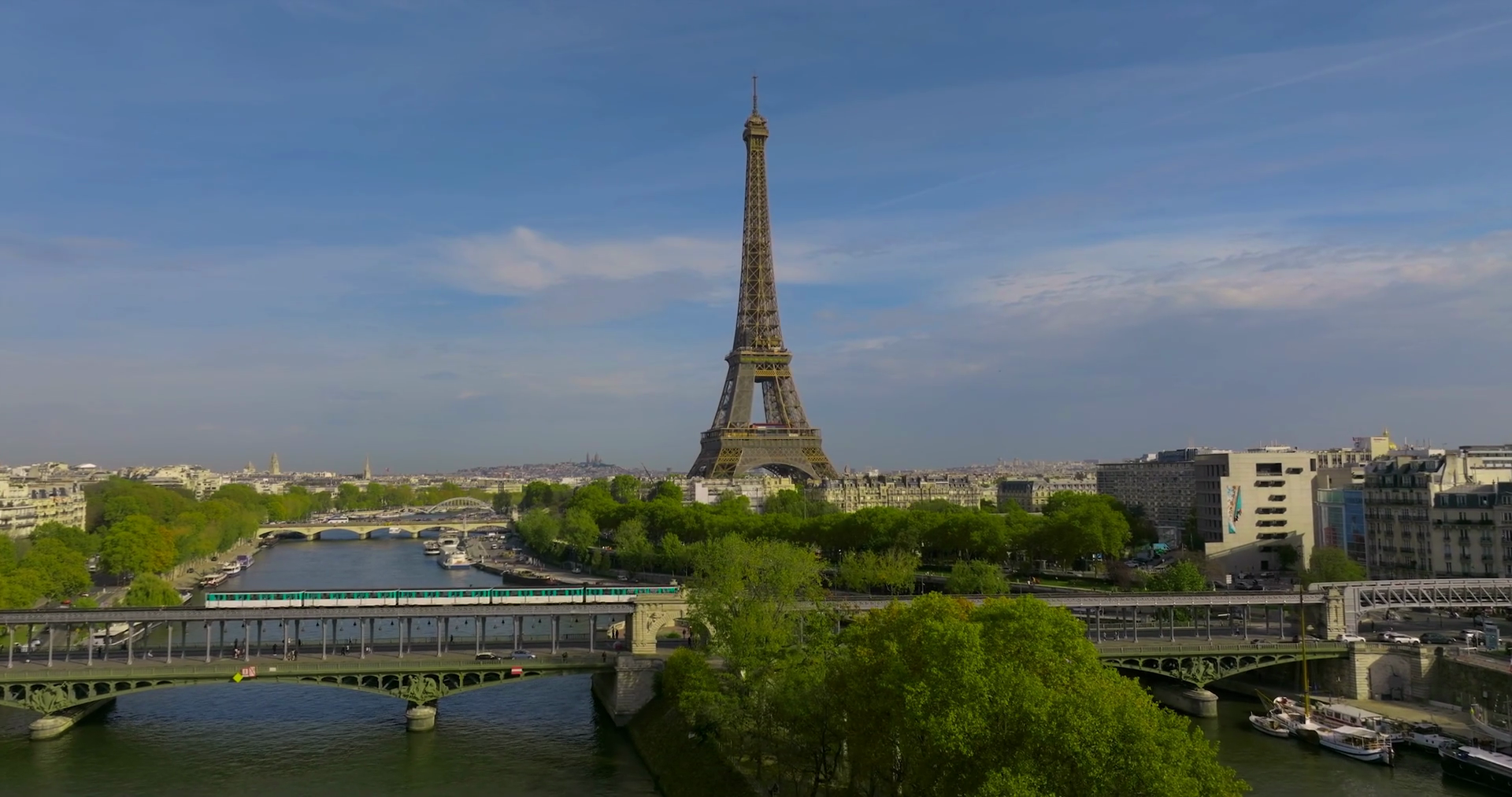 Establishing Shot Of Paris France Aerial Stock Footage SBV-348624149 ...