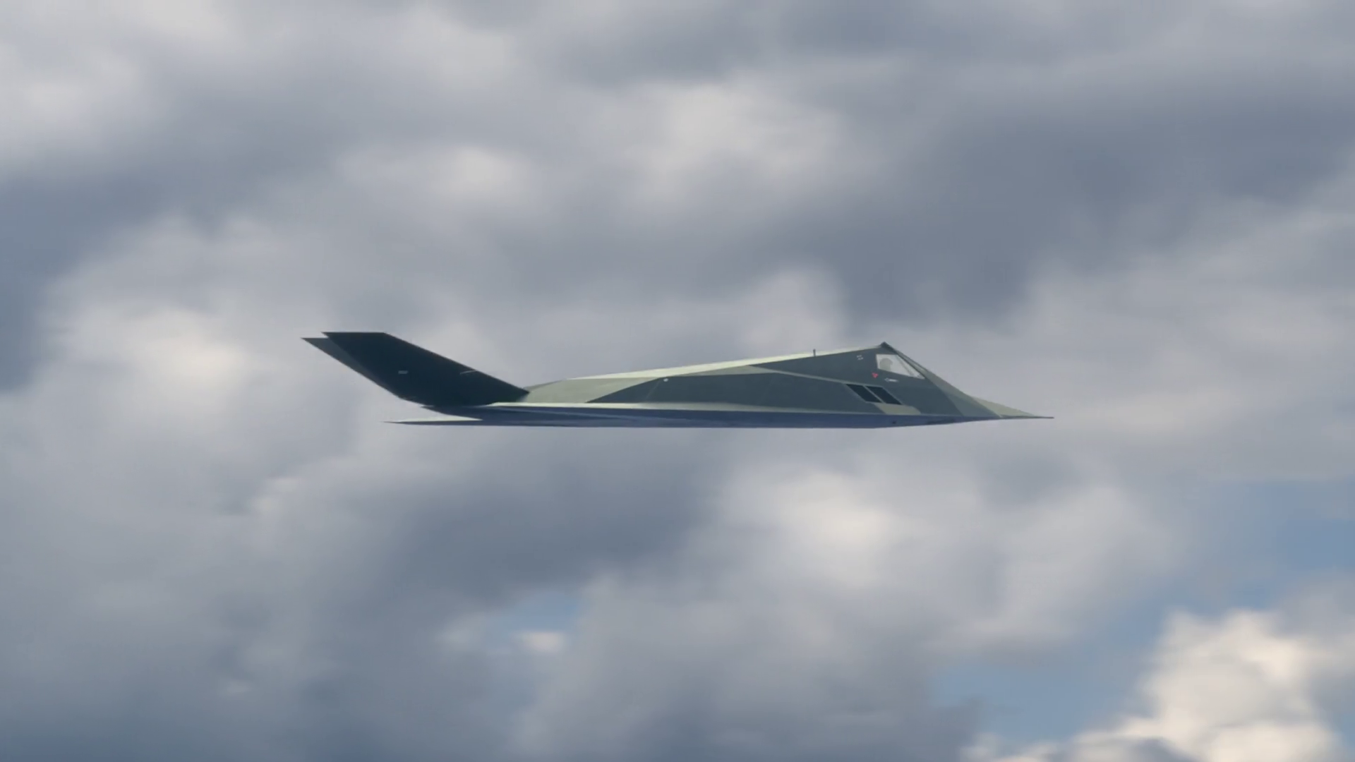 Futuristic Aircraft Flying In Sky High Stock Motion Graphics SBV ...