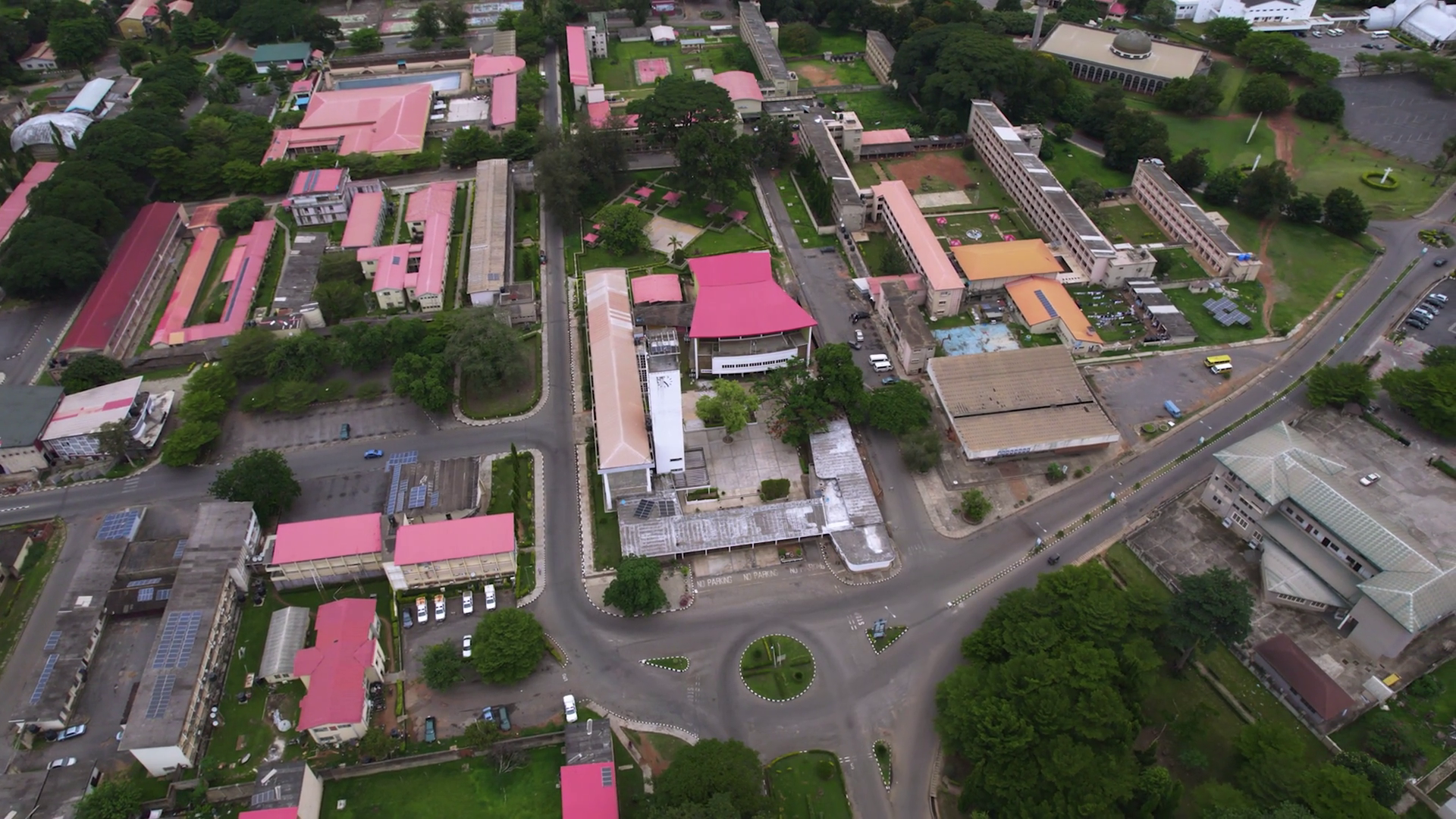 Aerial Shot Of University Of Ibadan In Stock Footage SBV-352370526 ...