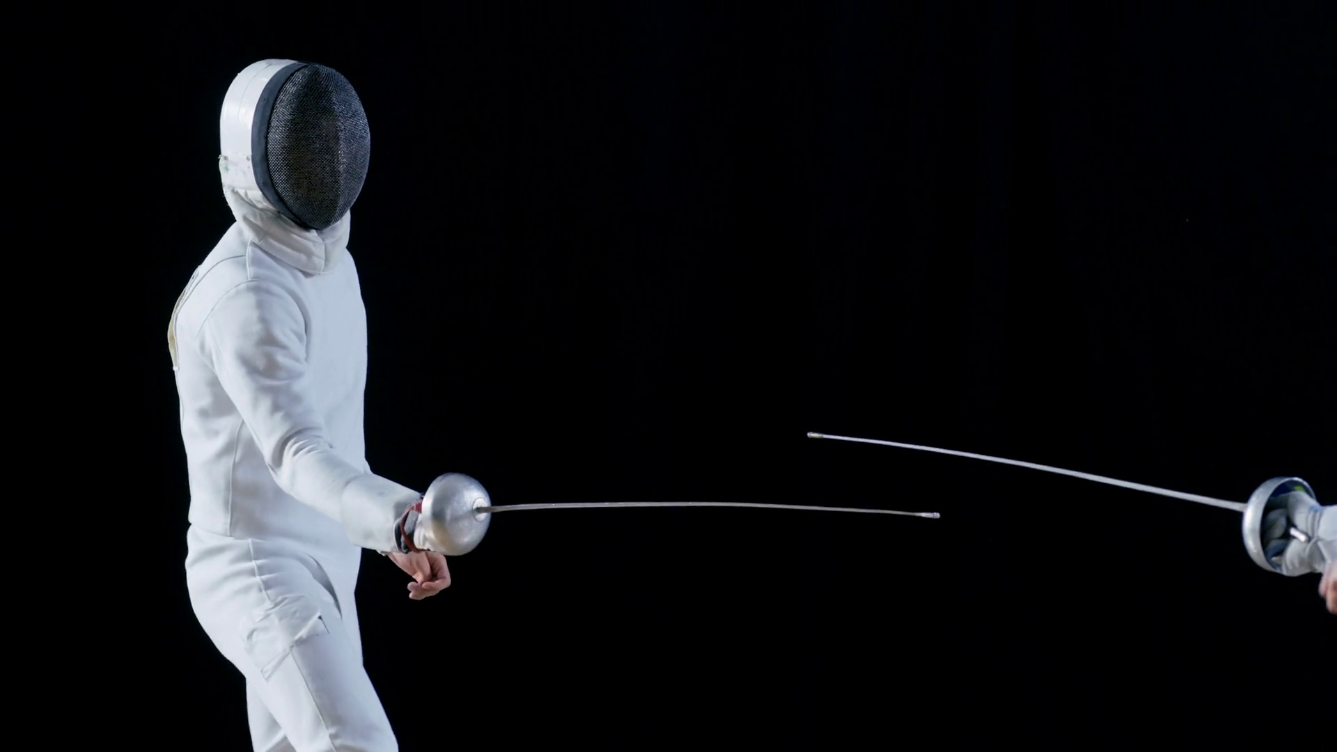 Two Professional Fully Equipped Fencers Stock Footage SBV-352287242 ...
