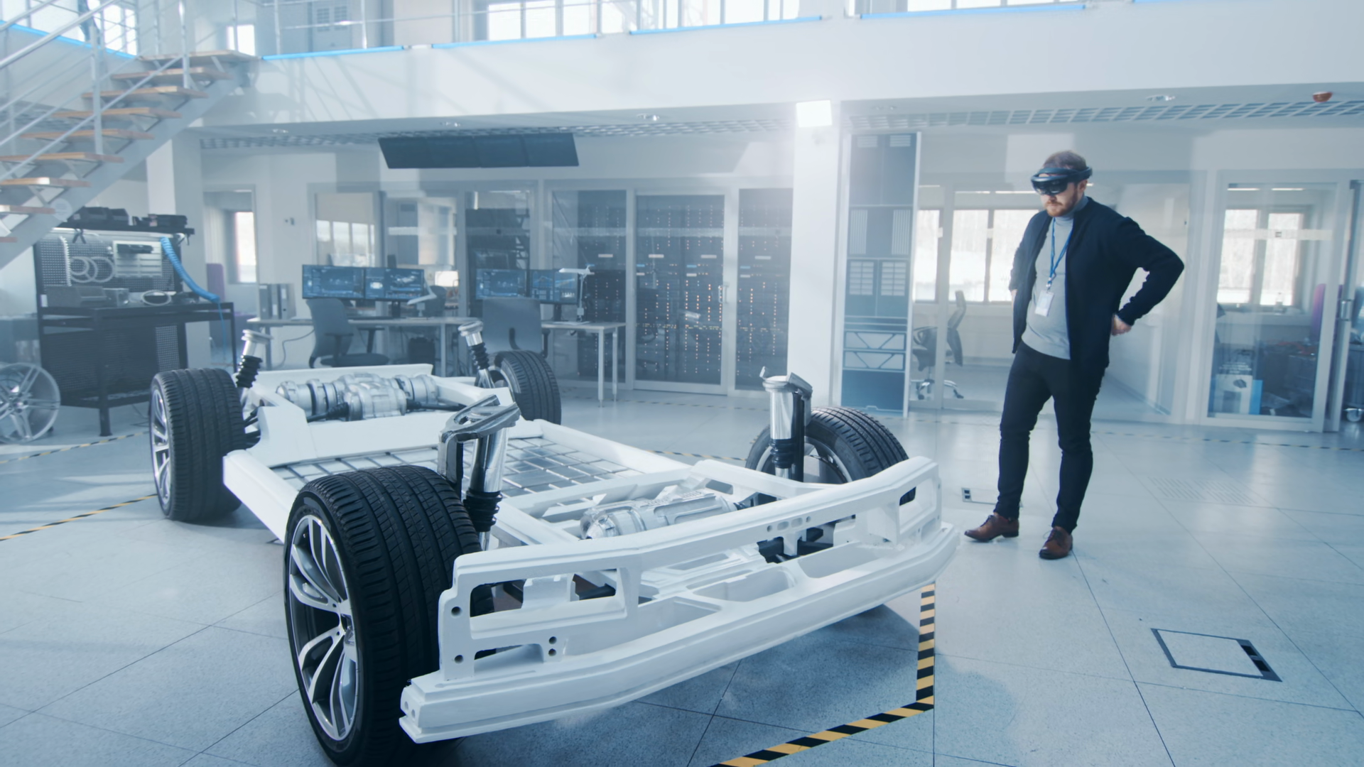 Automotive Engineer Working On Electric Car Stock Footage SBV-353828907 ...